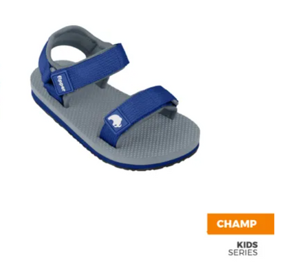 Fipper Champ Non-Rubber for Children in Grey / Navy